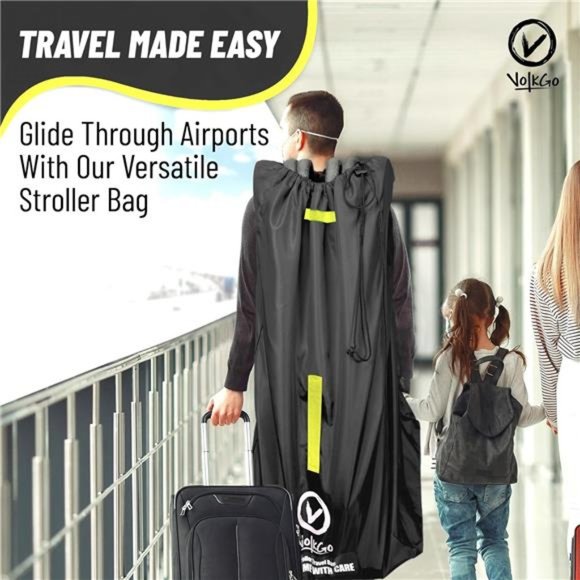 Stroller Bag for Airplane, Large Stroller Bag for Airplane Travel, Jogger - Picture 2 of 6